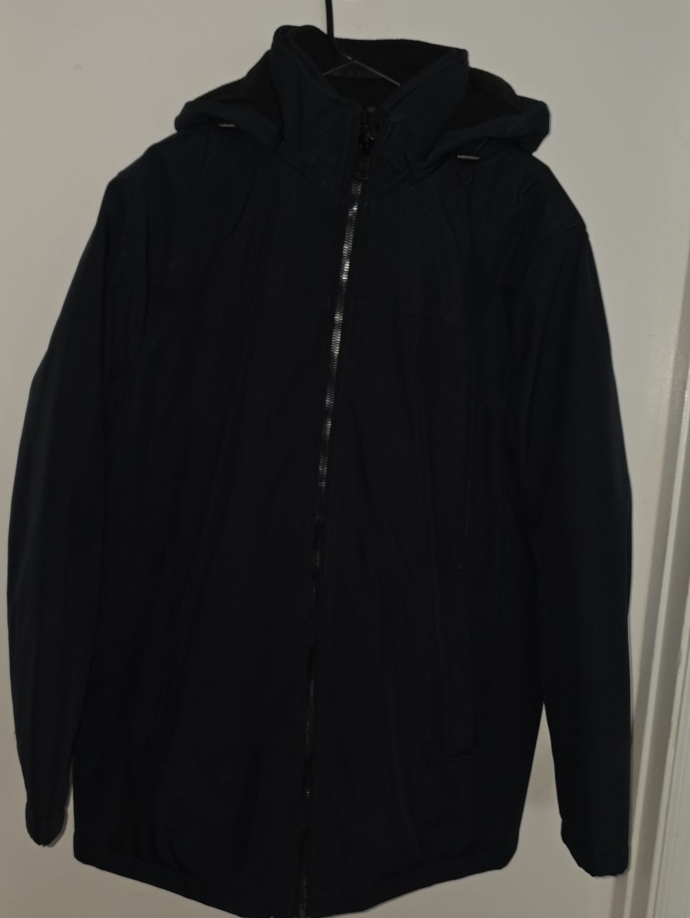 Calvin Klein Men's Hooded Navy Blue Jacket - Classic Waterproof Coat